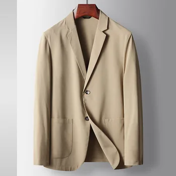 B1780-Мужской повседневный весенне-осенний костюм, мужское свободное пальто