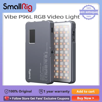 Видеосигнал SmallRig P96L RGB, портативный светодиодный светильник для камеры, полноцветный заполняющий светильник CRI 96 +, перезаряжаемый светодиодный зеркальный светильник