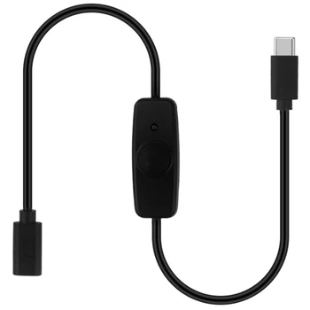 3-КРАТНЫЙ Выключатель Питания USB Type C С Индикаторной Лампочкой Между Разъемом USB-C и Разъемом USB-C Для Raspberry Pi 4B