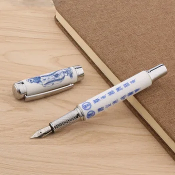 Фирменная керамическая авторучка New Chinese Painting Confucius Средний наконечник 0,7 мм Чернильные ручки для бизнеса, офиса, школьных принадлежностей для письма
