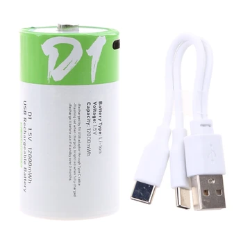 Перезаряжаемая батарея D Порт USB Type C Высокая Постоянная емкость