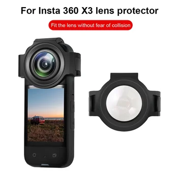 Защитная Крышка Экшн-Камеры 9H Из Оптического Закаленного Стекла PC Premium Lens Guard Anti-scratch Запасные Части для Insta360 ONE X3