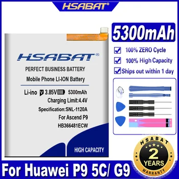 5300 мАч HB366481ECW Аккумулятор для Huawei P9 G9/P9 P10 p20 Nova lite (Honor 8 5C 7C 7A 9i GT3/8 9 Lite/6c pro/v9 play) Y6 II/Nova 3E