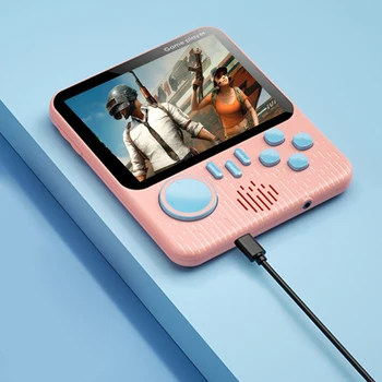 Портативная игровая консоль G7 емкостью 500 мАч с поддержкой телевизора, портативная игровая консоль в стиле ретро, 666 игр, 3,5-дюймовый ЖК-экран для детей и взрослых