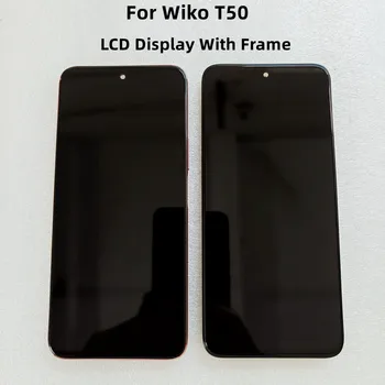 Для Wiko T50 Дигитайзер с ЖК-дисплеем и сенсорным экраном с рамкой Замена аксессуаров модуля экрана дисплея Wiko T50 в сборе