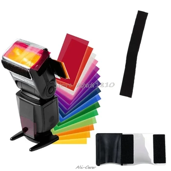12 цветов гелевого фильтра SIV, рассеиватель вспышки, софтбокс, студийный осветительный фильтр для камеры