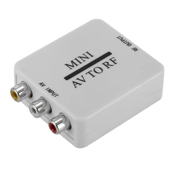 Мини-адаптер для преобразования AV-видео в RF Поддерживает ТВ-переключатель RF 67,25 / 61,25 МГц