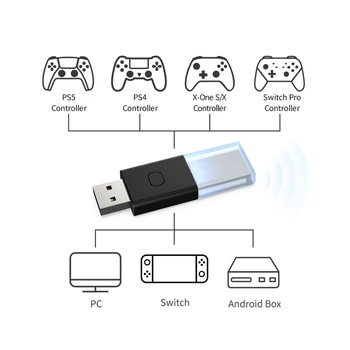 Для Switch Xbox One S / X Bluetooth-совместимый беспроводной контроллер-приемник ключей