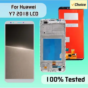 6,0-дюймовый дисплей Y7 Pro 2018 для Huawei Y7 2018, сенсорная ЖК-панель, дигитайзер Y7 Prime 2018 в сборе с рамкой