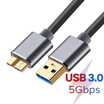 Кабель синхронизации данных USB 3.0 Type c - Micro B Высокоскоростной Кабель USB 3.0 Для Внешнего Жесткого диска HDD Samsung S5 Note 3 Разъем