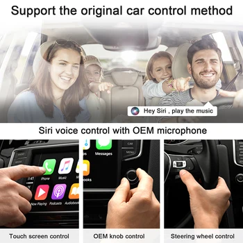 Автомобильный навигационный USB-адаптер, совместимый с Bluetooth, беспроводной ключ Carplay 5.0 с низким энергопотреблением для систем iPhone 6 и выше