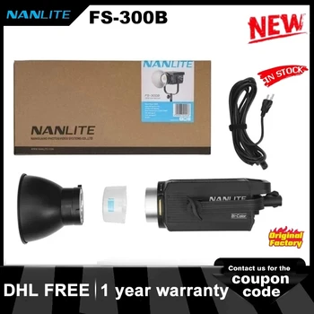 Nanlite FS-300B Двухцветный Светодиодный Видеосветильник 2700-6500 K, Светодиодный Беспроводной Пульт Дистанционного Управления, Монолайт, Крепление для Отражателя Bowens-S