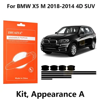 Защитная пленка для дверных краев ZHUAIYA, Защитная пленка для дверных ручек, TPU PPF для BMW X5 M 2018-2014, аксессуары для автомобилей 4D SUV