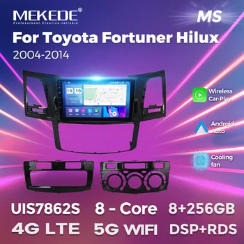 Автомобильное Радио MEKEDE M800S UIS7862S Для Toyota Fortuner Hilux 2004-2014 Мультимедийный Плеер GPS Навигация Для Carplay Android Auto bt