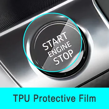 Наклейка защитной пленки на кнопку запуска и остановки автомобиля для Ford Focus Kuga Fiesta Ecosport Mondeo Edge Mustang Flex