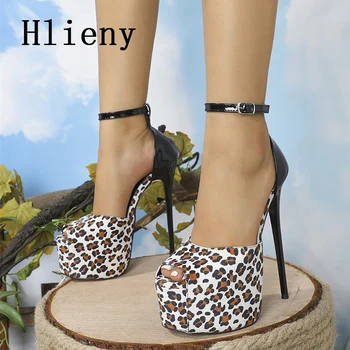 Hlieny Party Pole Dance Женские туфли-лодочки на экстремально высоких каблуках, свадебные модные туфли для стриптиза на платформе с открытым носком, новые сексуальные сандалии