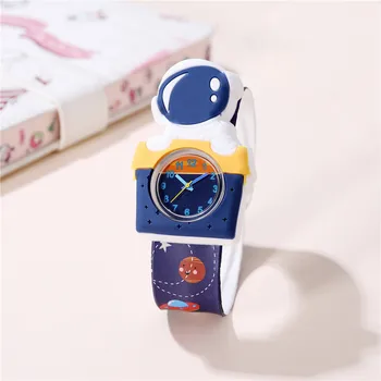 милые кварцевые детские часы с героями мультфильмов в стиле космонавта