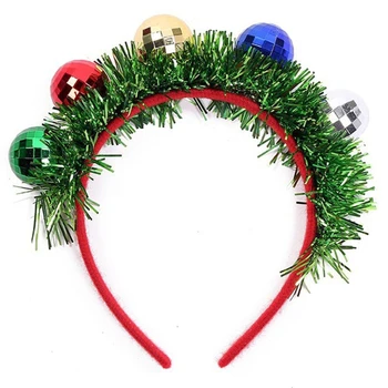 Повязки для рождественского бала, обруч для волос с прожекторным шаром, Ночная вечеринка, Аниме, Забавная лента для волос, Рождественский бал, Головные уборы с блестками, прямая поставка