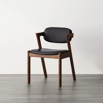 Современные роскошные обеденные стулья дуб черный одноместные обеденные стулья для гостиной Кухонная гардеробная Sedie Da Pranzo Мебель для дома A2