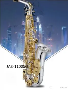 Новый альт-саксофон JUPITER JAS1100SG Eb нейзильберный саксофон Gold key Sax Alto Профессиональный музыкальный инструмент с футляром
