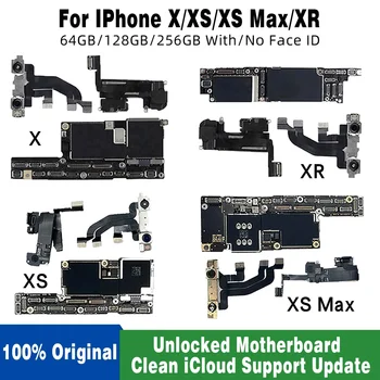 Чистый iCloud Хорошая Материнская плата Для iPhone X XR XS XS Max Поддержка Материнской платы Обновлением iOS С Face ID Полная Чиповая Пластина Полностью Протестирована
