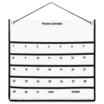 Карман для календаря на 1 месяц, настенный карман, сумка для хранения из нетканого материала для домашнего офиса