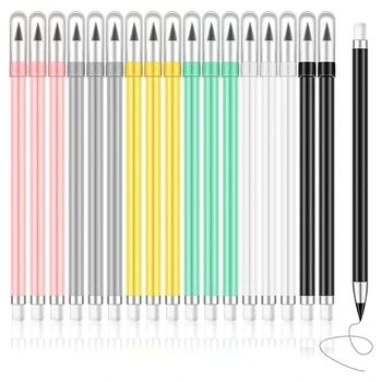 18 Шт. Карандаш без чернил Многоразовый Вечный карандаш Eternal Pencil Стираемые карандаши С ластиком для письма и рисования