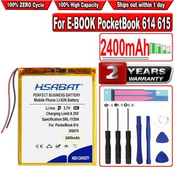 Аккумулятор HSABAT 2400 мАч для электронной КНИГИ PocketBook 614 615 616 624 626 Digma E628 R657 R659