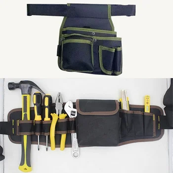 Поясная сумка Многофункциональный тканевый набор инструментов, карманная сумка электрика для поясного комплекта для ремонта оборудования Oxford Storage