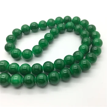 4 6 8 10 мм Зеленые Стеклянные Круглые бусины 